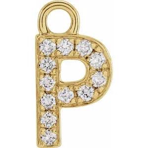 Diamond Letter Charm - Nashelle