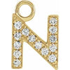 Diamond Letter Charm - Nashelle
