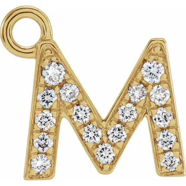 Diamond Letter Charm - Nashelle