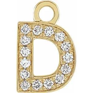 Diamond Letter Charm - Nashelle