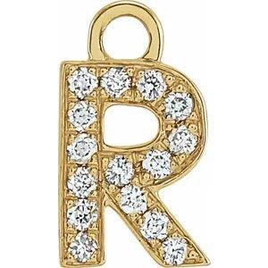 Diamond Letter Charm - Nashelle