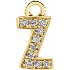 Diamond Letter Charm - Nashelle