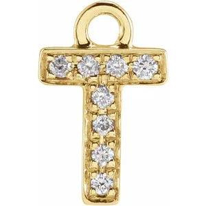 Diamond Letter Charm - Nashelle