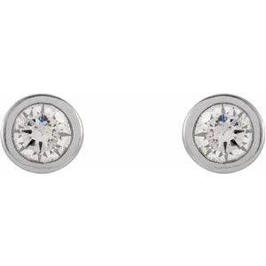 Diamond Bezel Studs - Nashelle