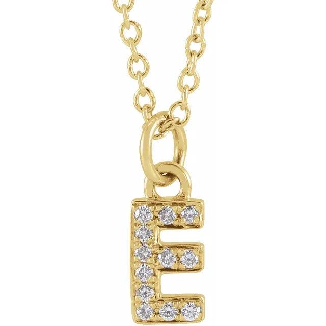 Diamond Letter Necklace - Nashelle