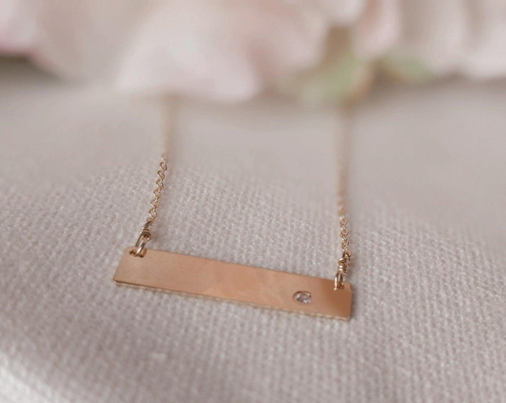 Diamond Clean Slate Necklace - Nashelle