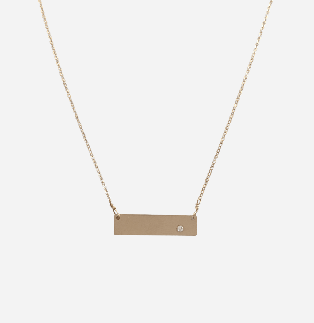 Diamond Clean Slate Necklace - Nashelle