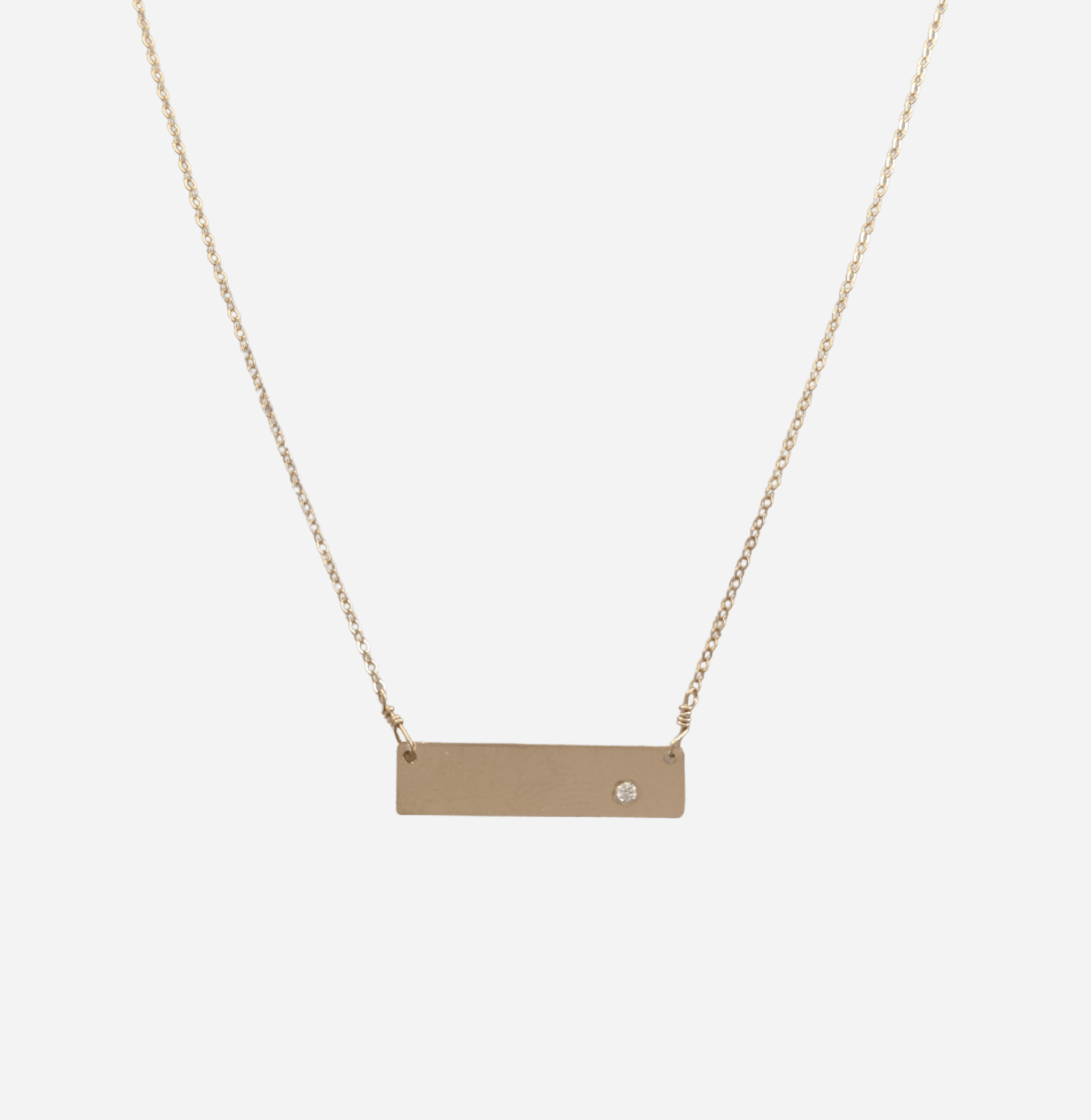 Diamond Clean Slate Necklace - Nashelle