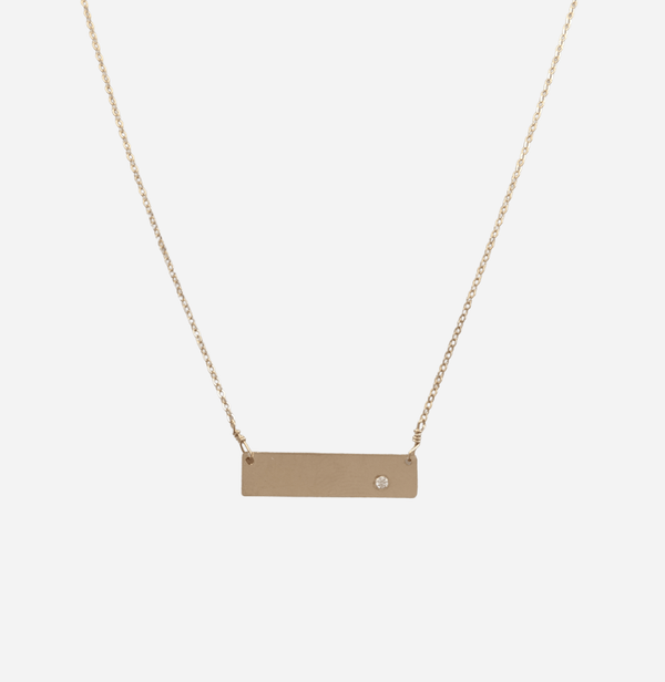 Diamond Clean Slate Necklace by nashelle