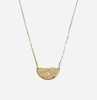 Half Moon Necklace with Diamond - Nashelle