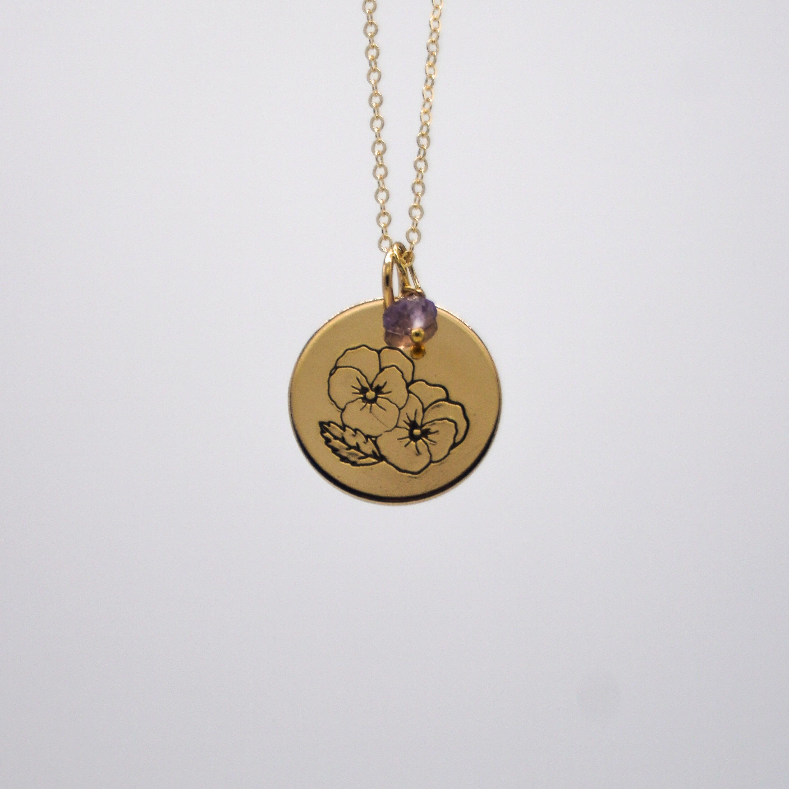 Birth Flower Necklace - Nashelle