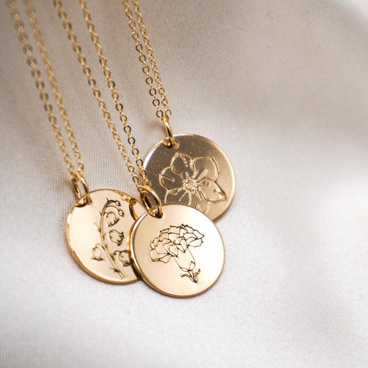 Birth Flower Necklace - Nashelle