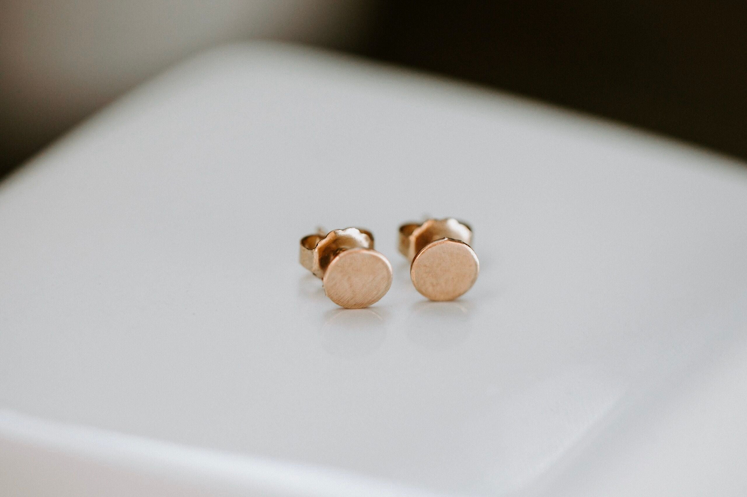 Button Stud Earring - Nashelle