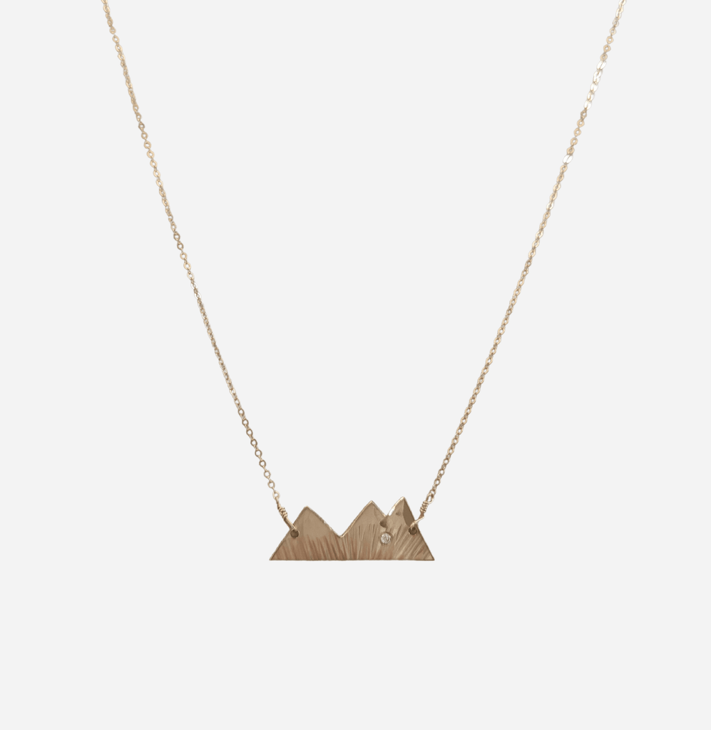 Mountain Necklace with Diamond