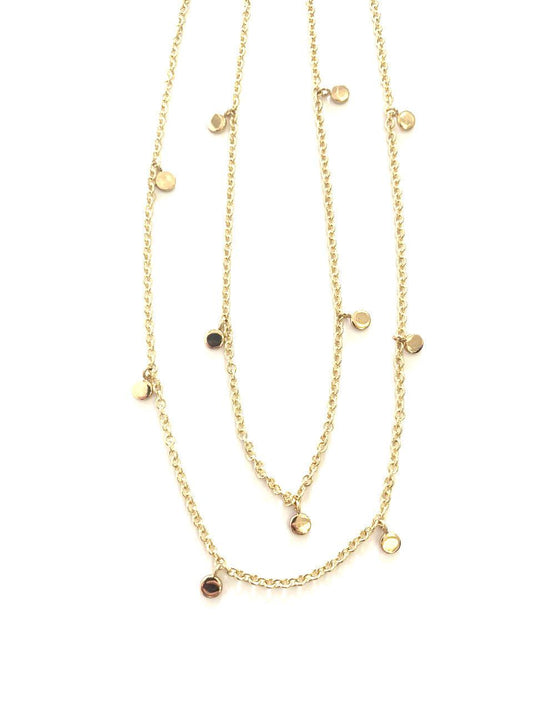 HARLOW Layered Shimmer Necklace - Nashelle