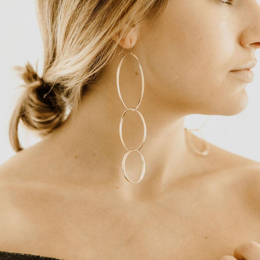 HARLOW Double Trifecta Earrings - Nashelle