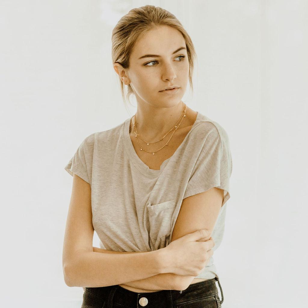 HARLOW Layered Shimmer Necklace - Nashelle