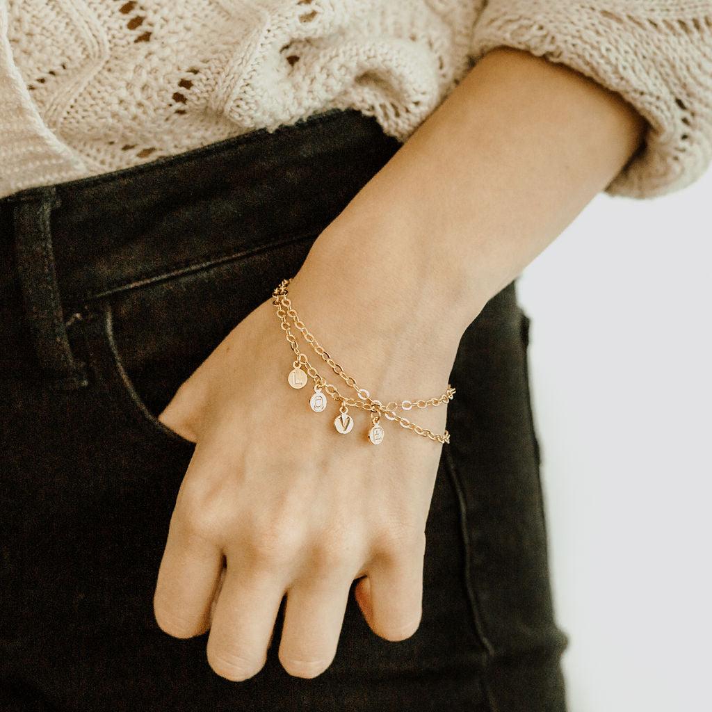 HARLOW Tiny Coin Charm Bracelet - Nashelle