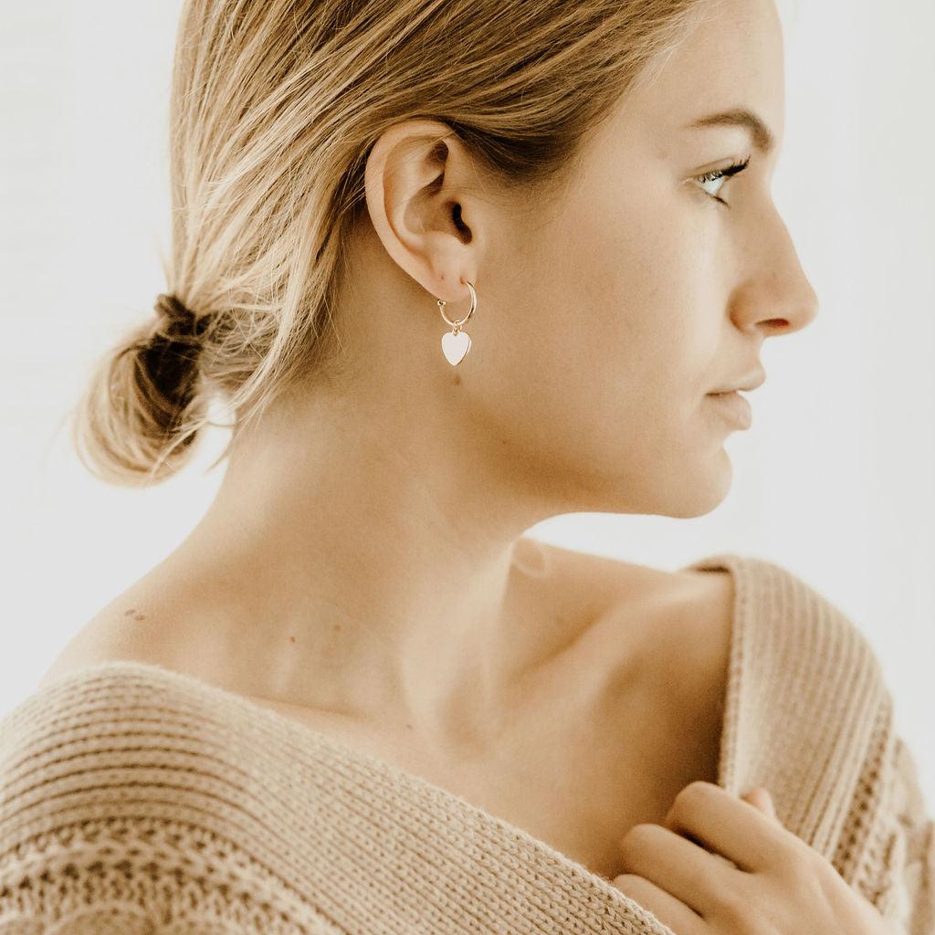 HARLOW Drop Heart Earrings - Nashelle