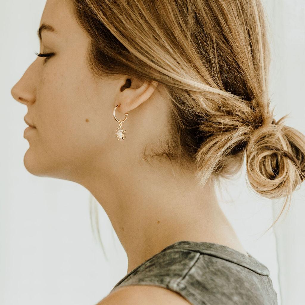 HARLOW Drop Sunburst Earrings - Nashelle