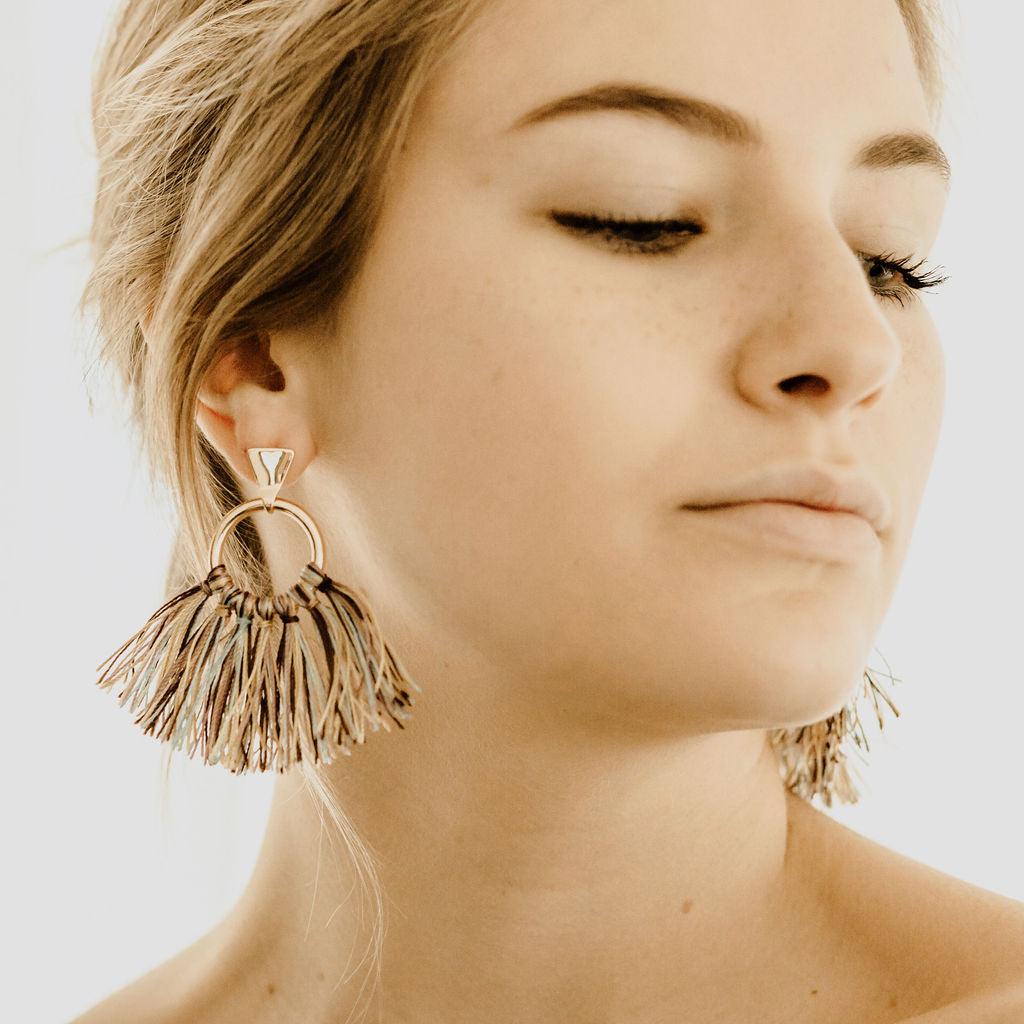 HARLOW Thick Fringe Earring - Nashelle