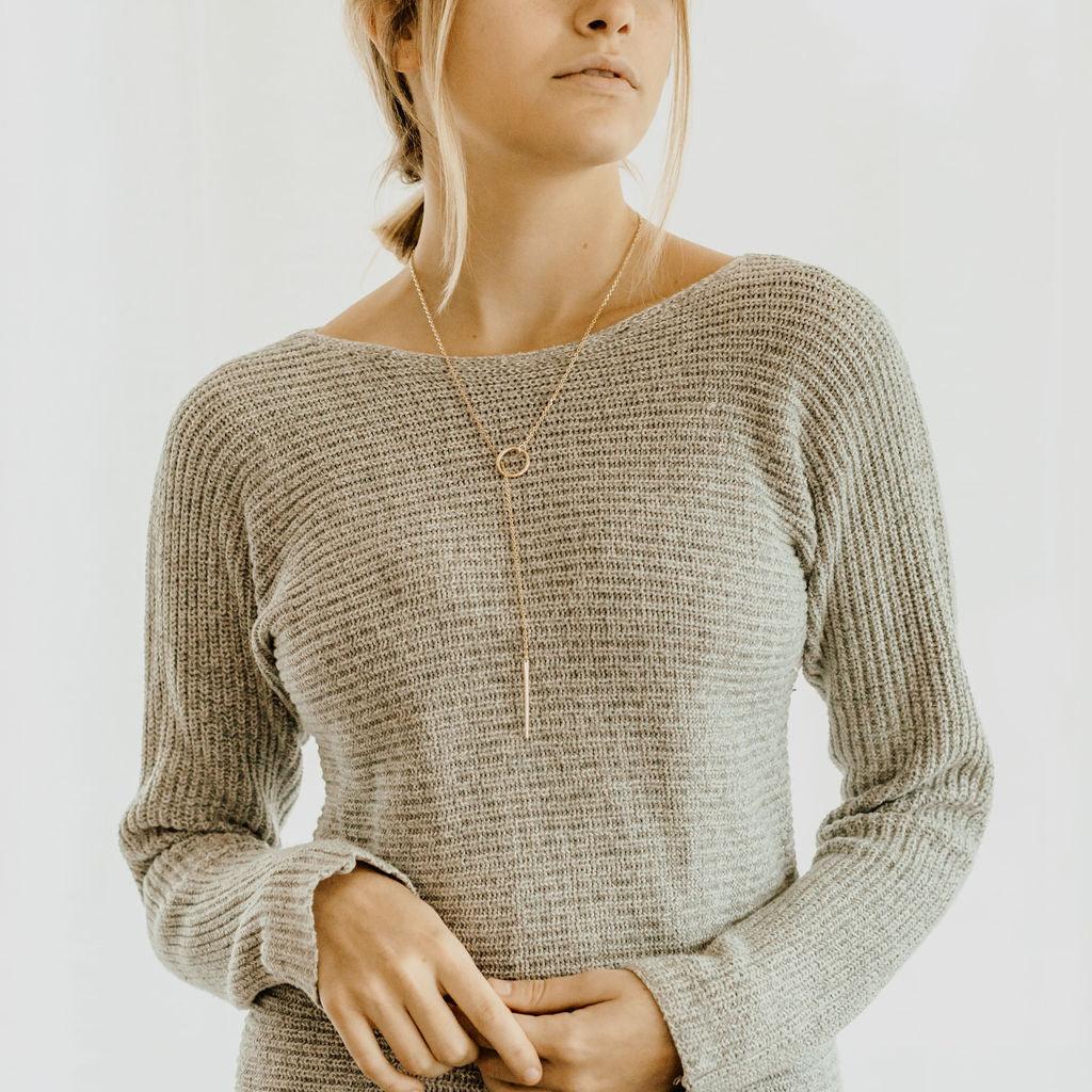 HARLOW Heather Lariat Necklace - Nashelle