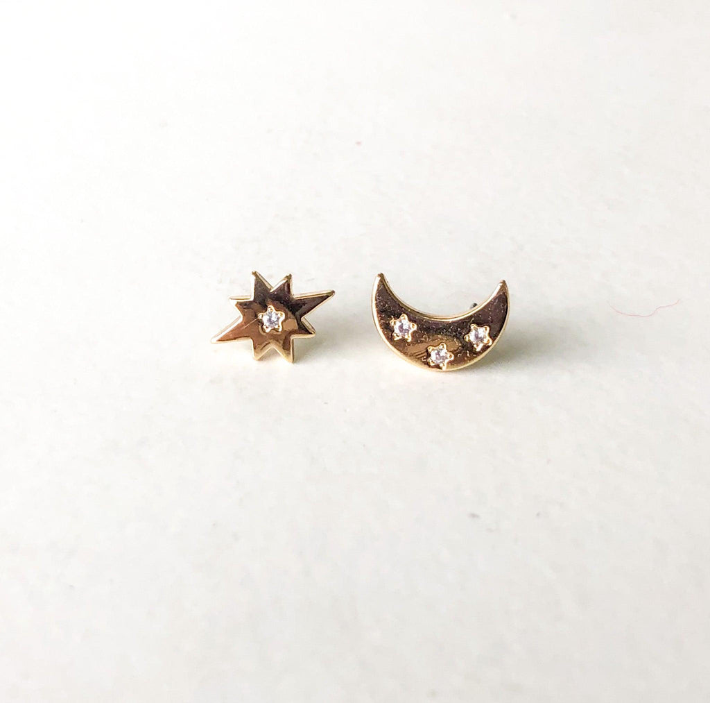 HARLOW Star & Moon Earrings - Nashelle