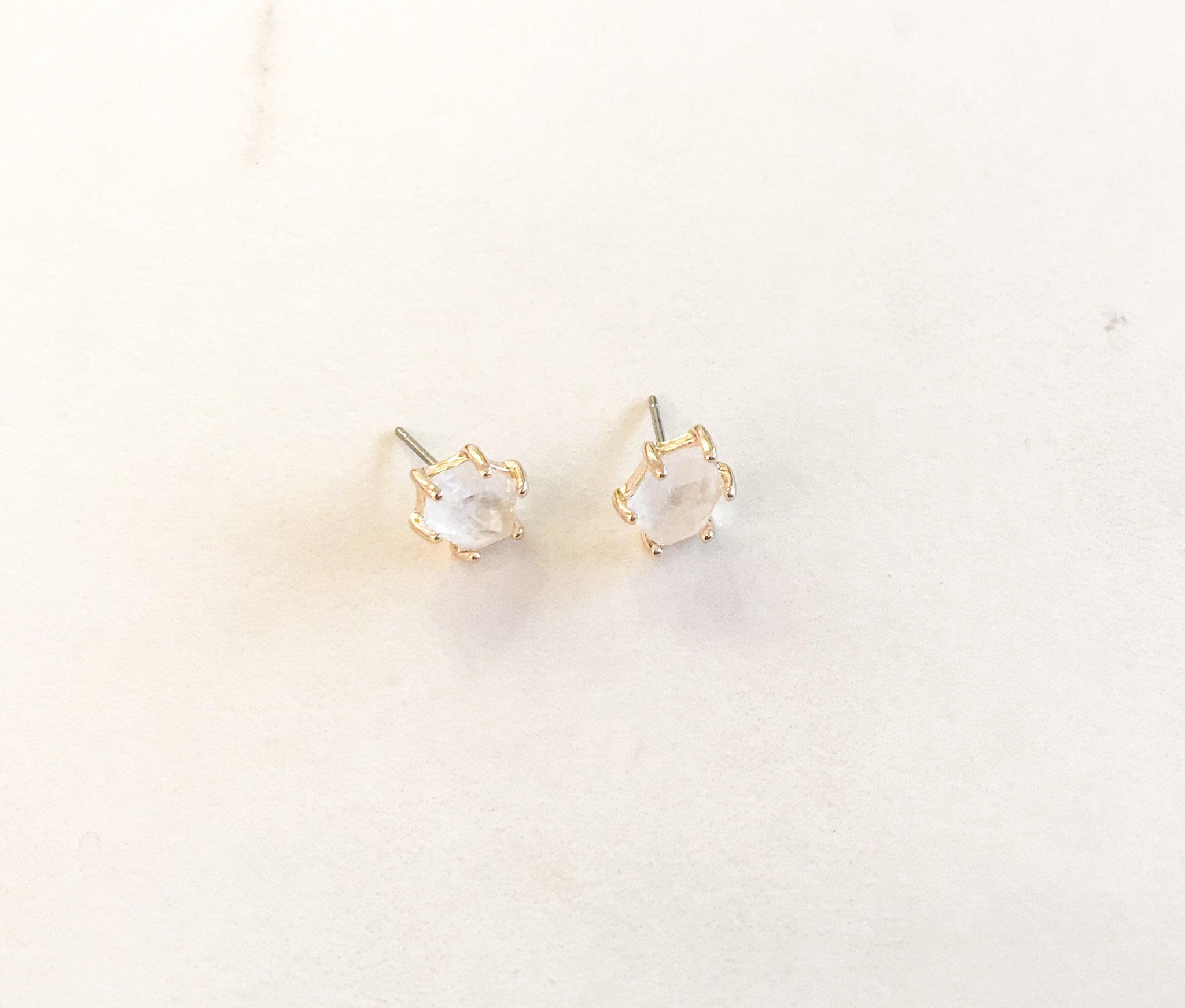 HARLOW Gem Stud Earrings - Nashelle