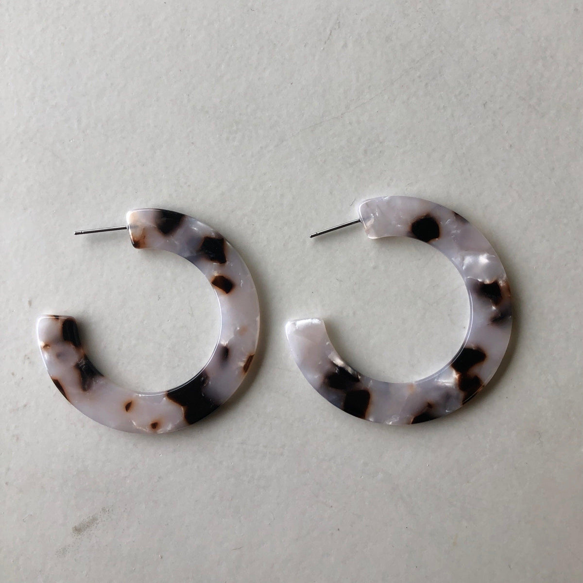 Hoop resin deals earrings