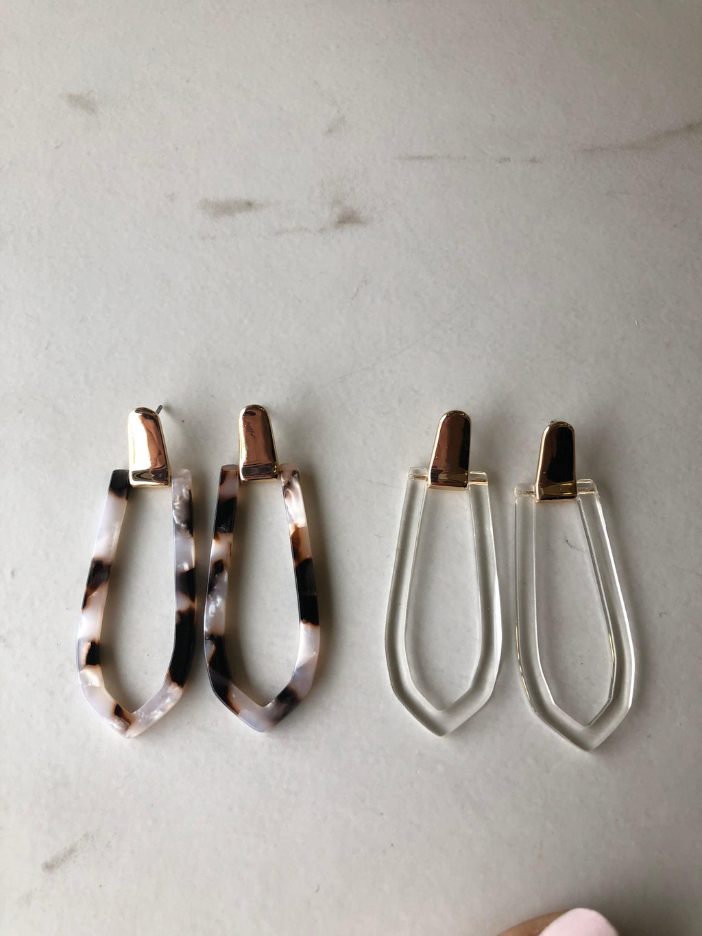 HARLOW Resin Diamond Earrings - Nashelle