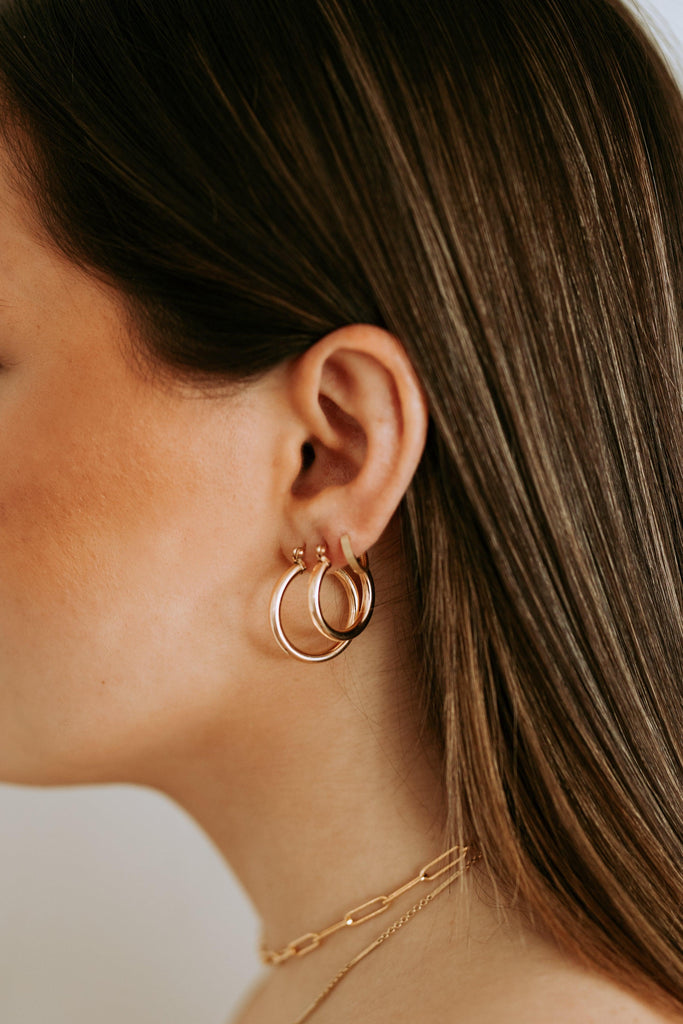 Versailles Treillage Gold Hoop Earrings – M Donohue Collection