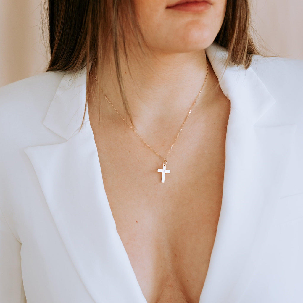 Diamond Cross Necklace - Nashelle