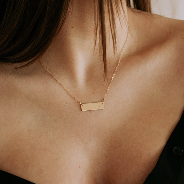 Diamond Clean Slate Necklace - Nashelle