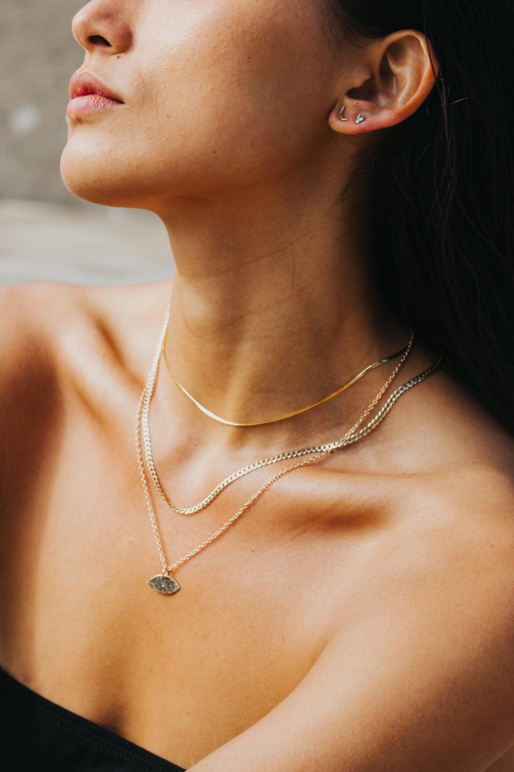 Diamond Eye Necklace - Nashelle