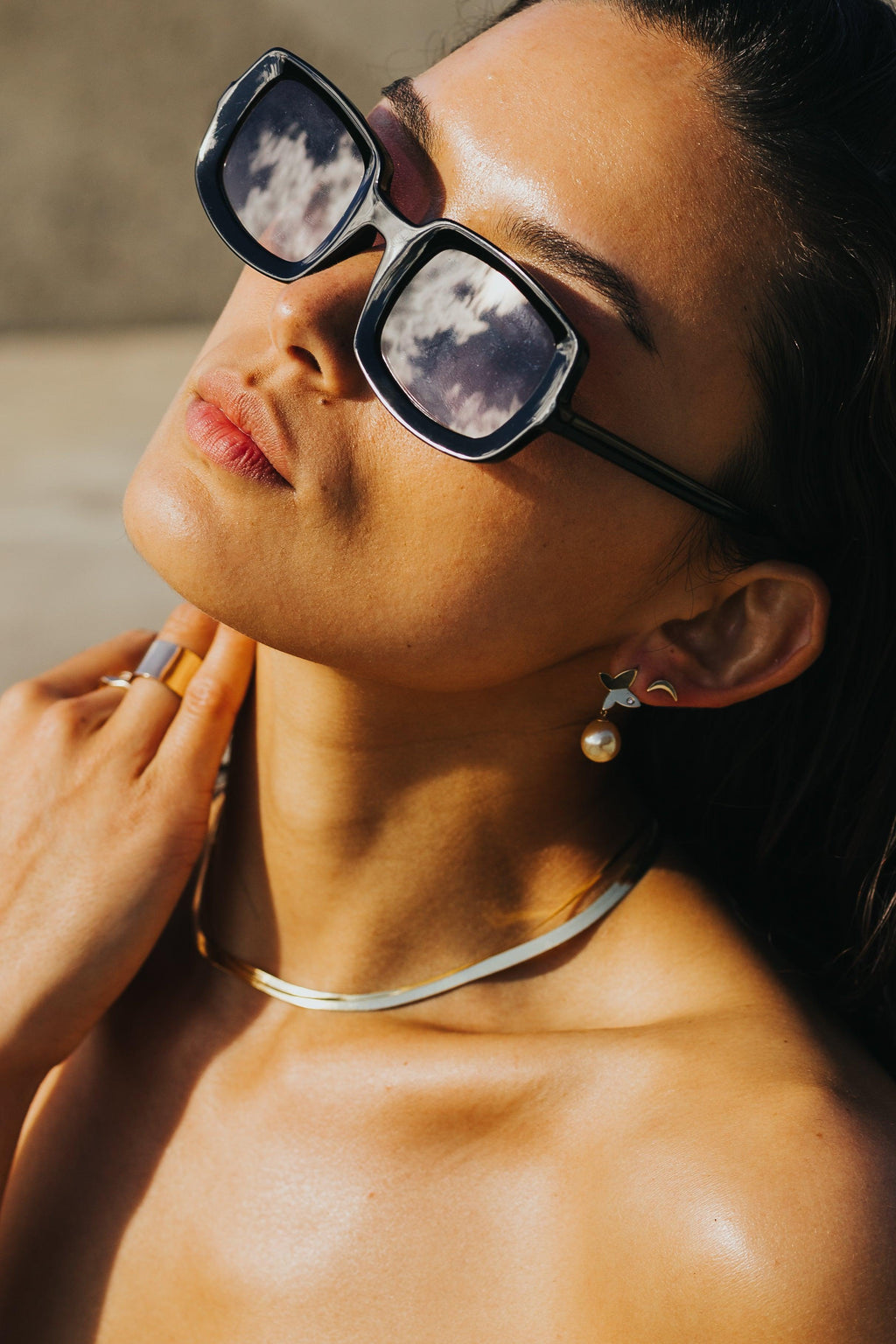 Diamond & South Sea Pearl Butterfly Earrings - Nashelle