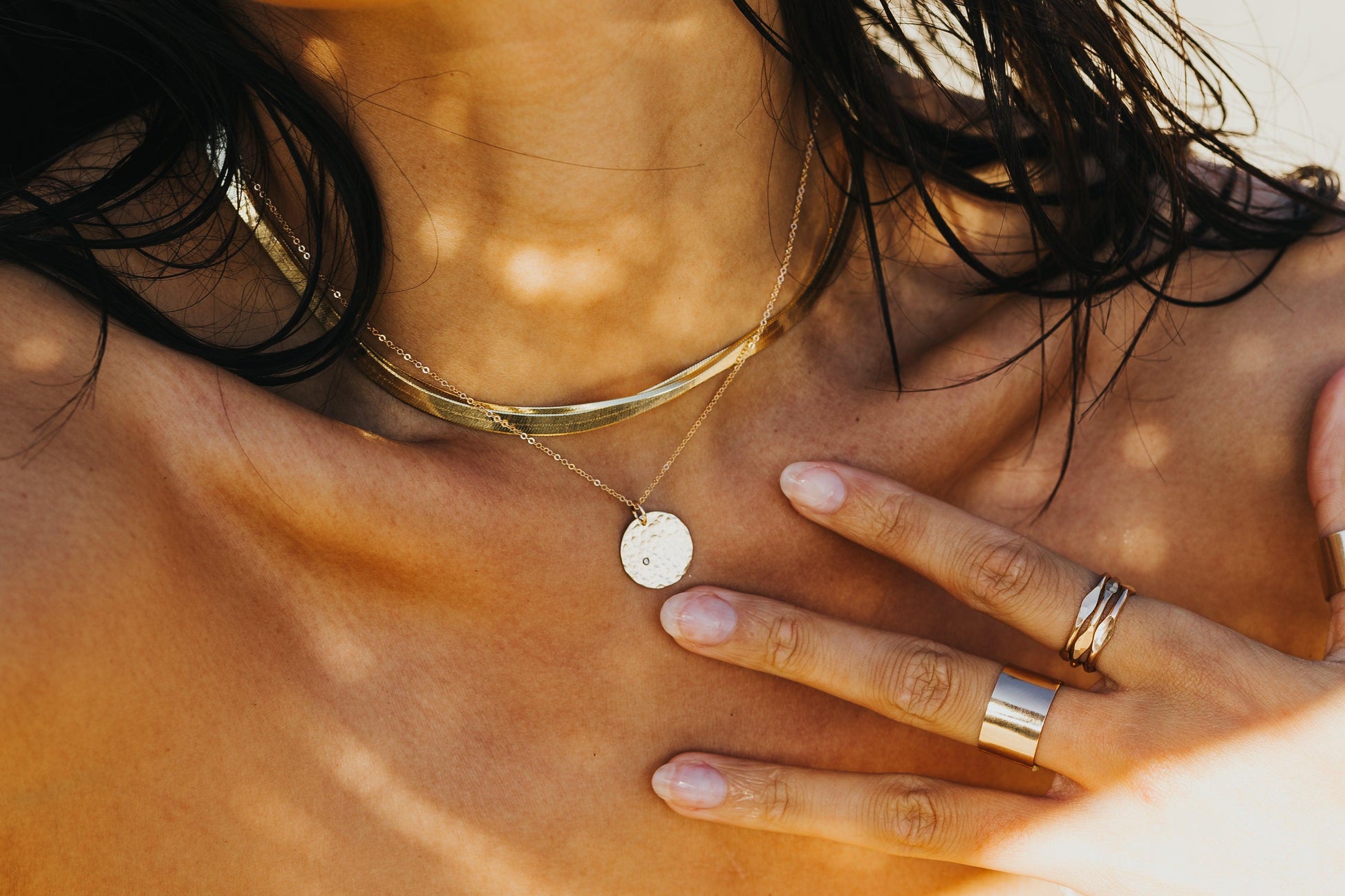 Diamond Moon Necklace - Nashelle
