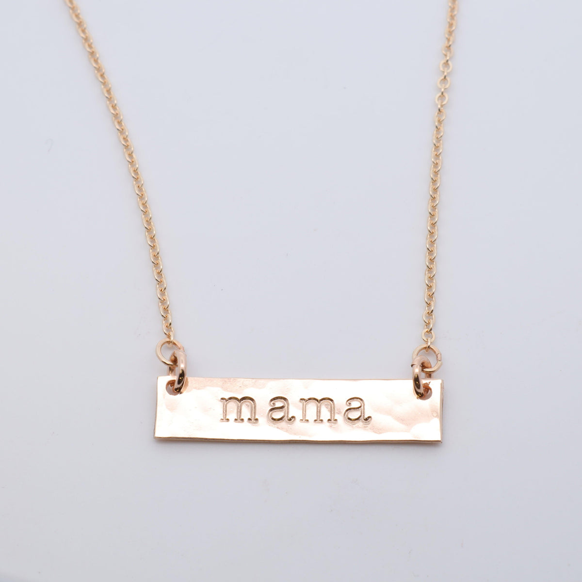 Gold Sexy Mama Necklace - 14K Gold Trendy Bar Necklace