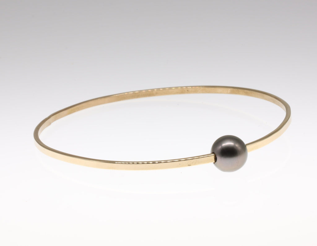 Floating Tahitian Pearl Bangle - Nashelle