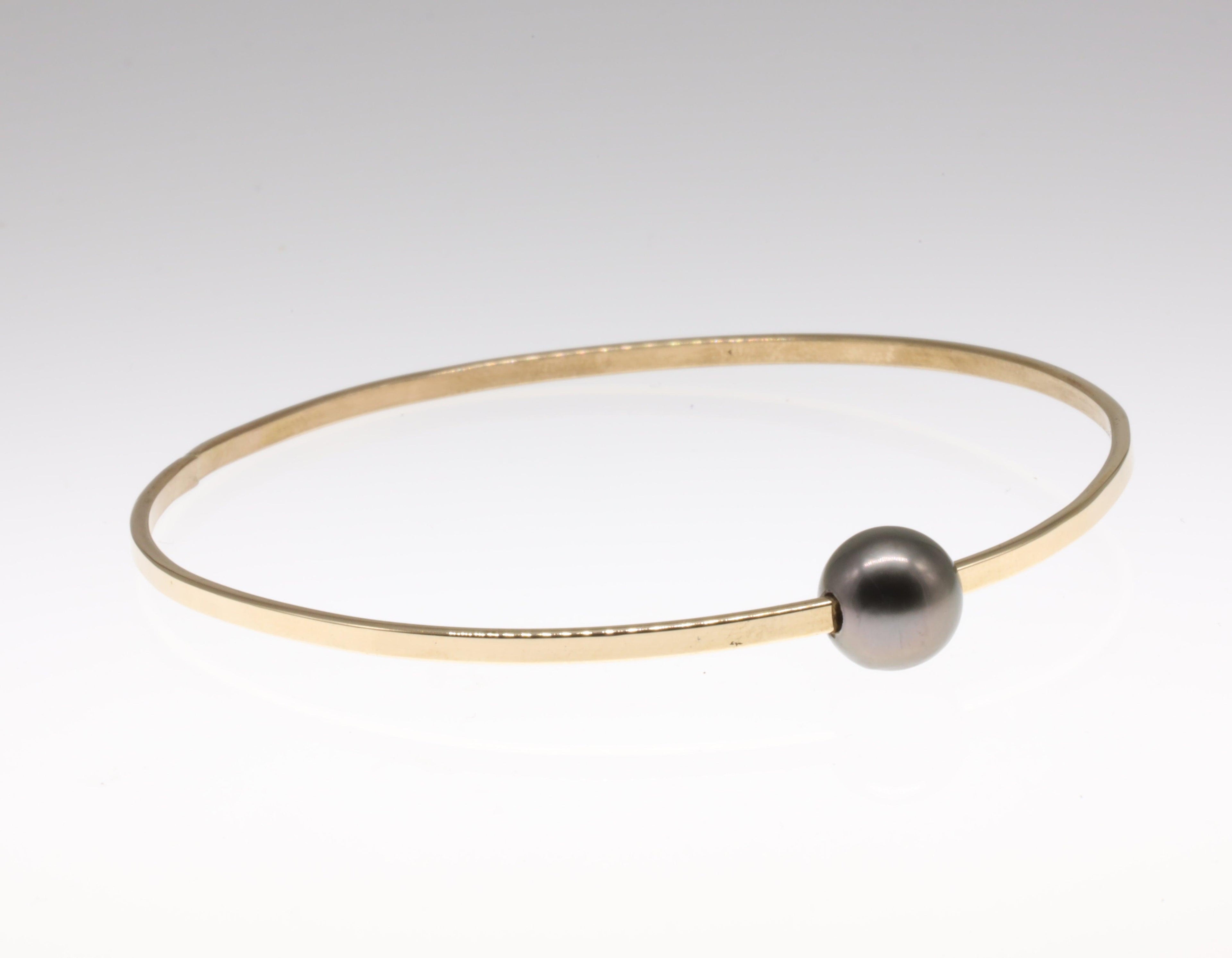 Floating Tahitian Pearl Bangle - Nashelle