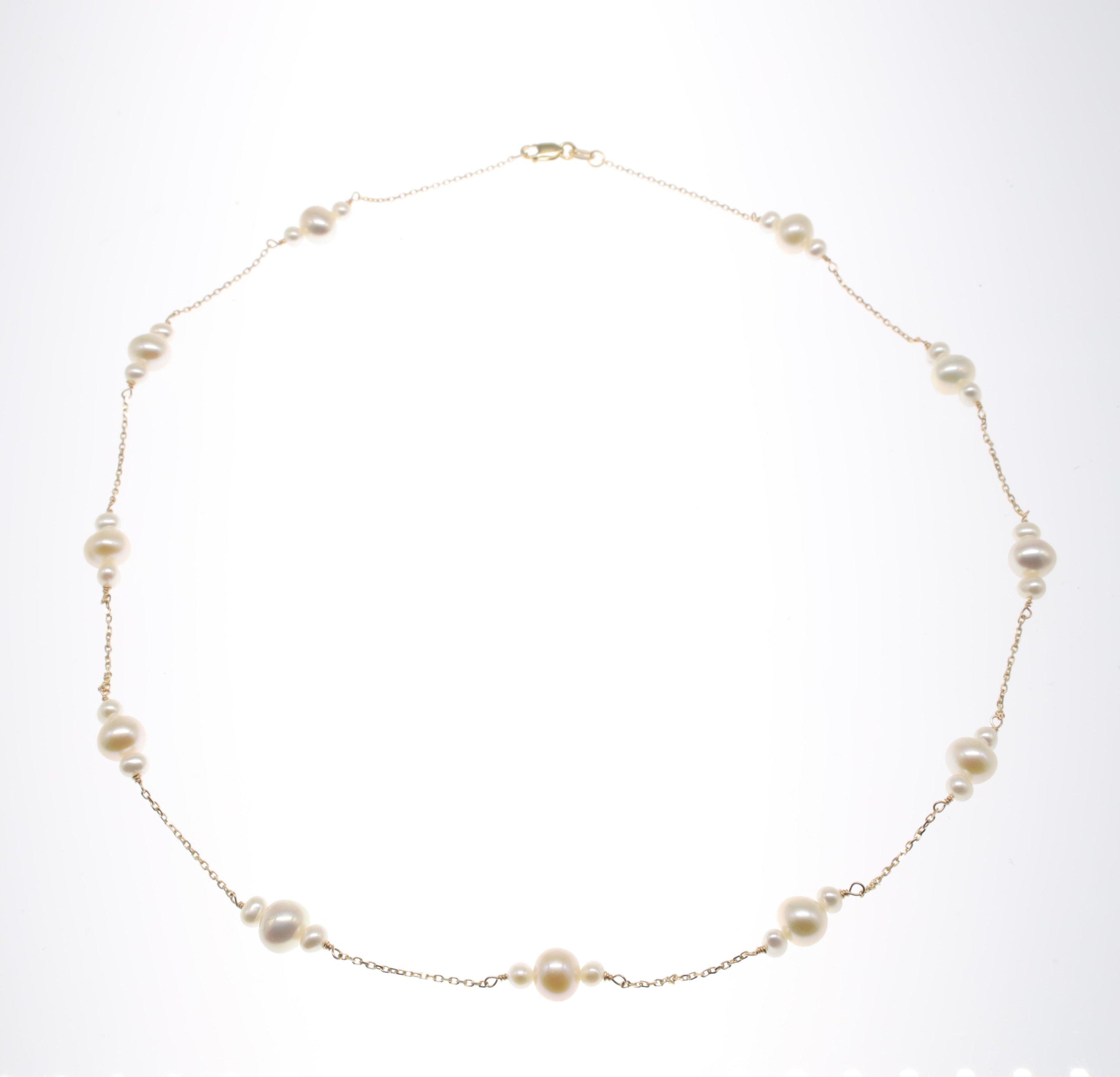 Dainty Pearl Necklace - Nashelle