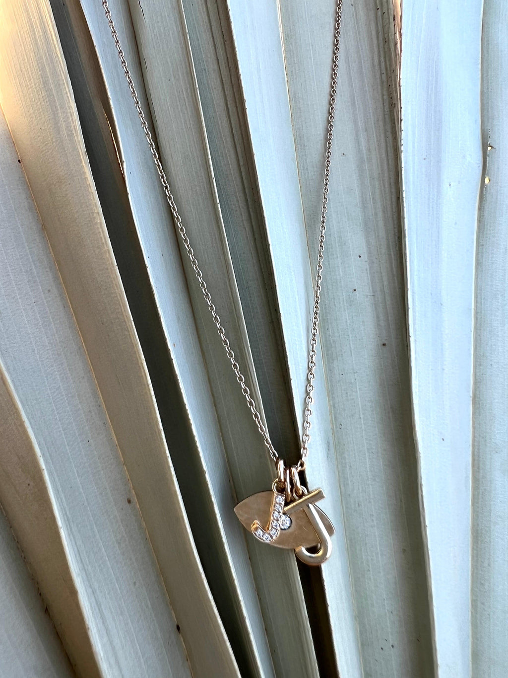 Gold Letter Necklace - Nashelle