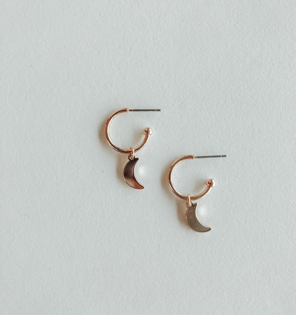 HARLOW Drop Moon Earrings - Nashelle