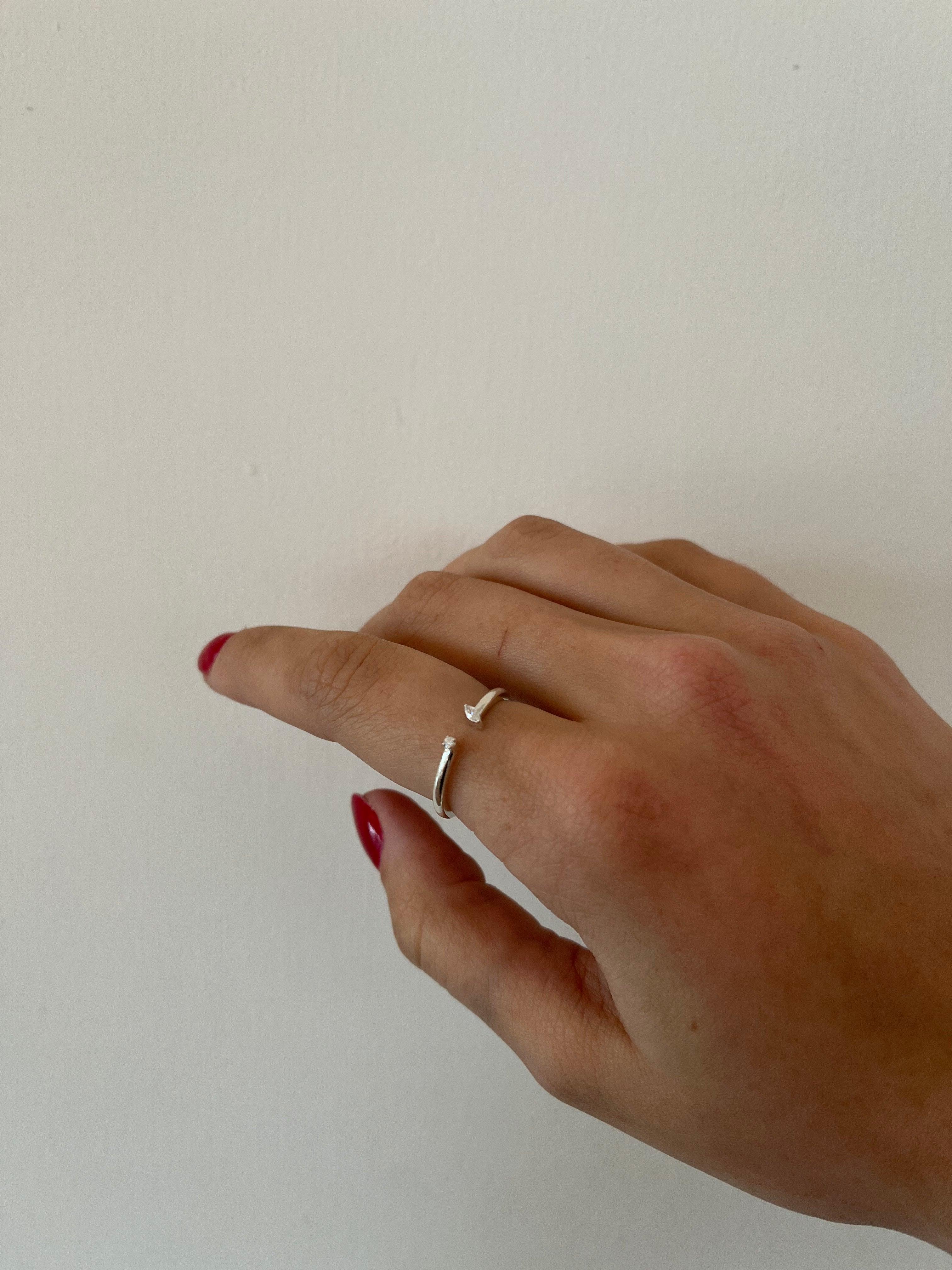 Negative Space Diamond Ring - Nashelle