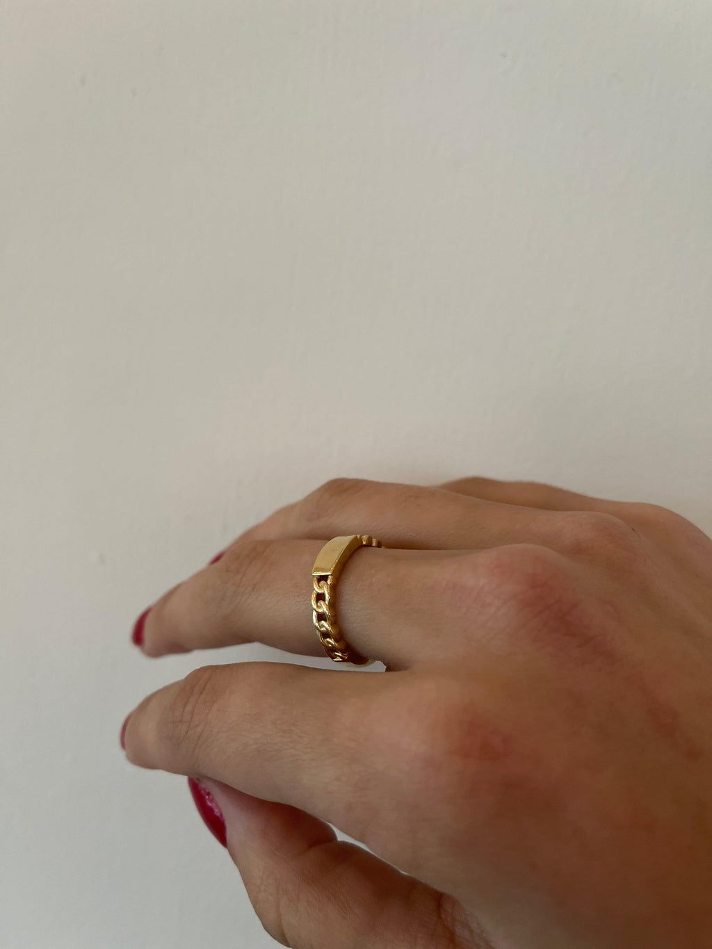 Chain Signet Ring - Nashelle