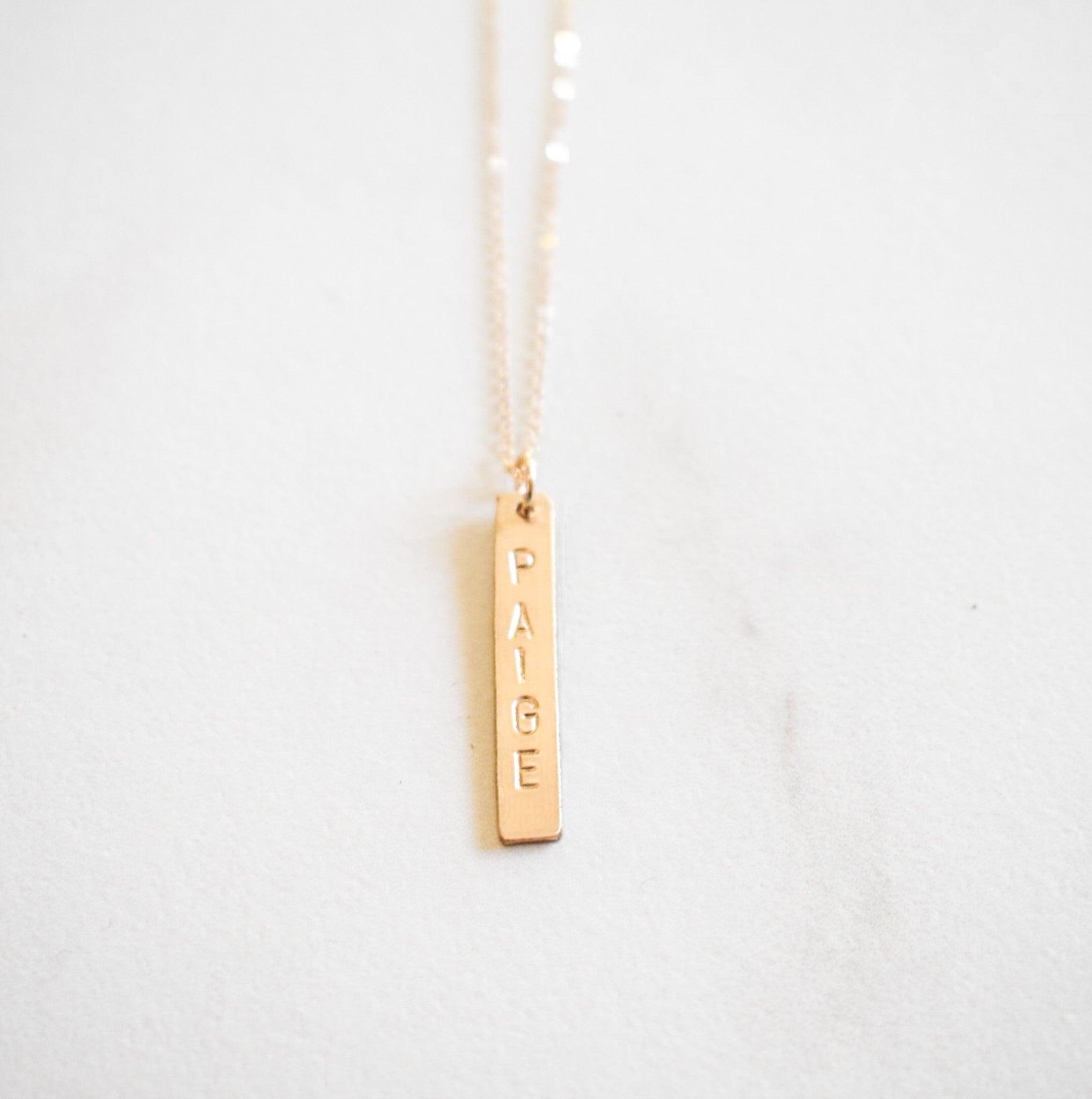 Identity Bar Necklace - Nashelle