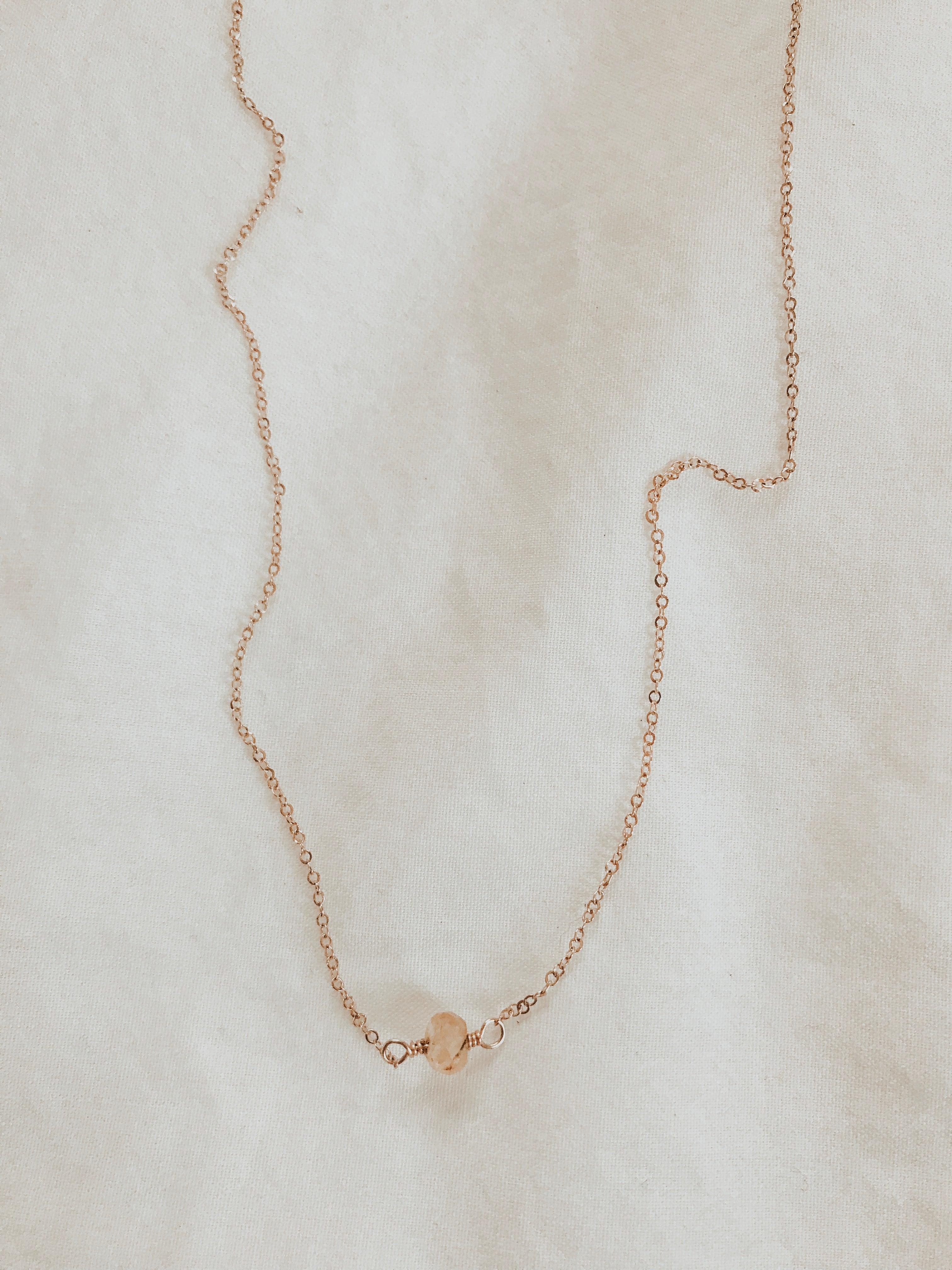 Dainty Stone Necklace - Nashelle