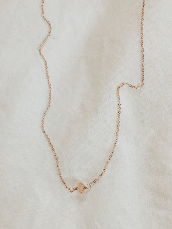 Dainty Stone Necklace by nashelle