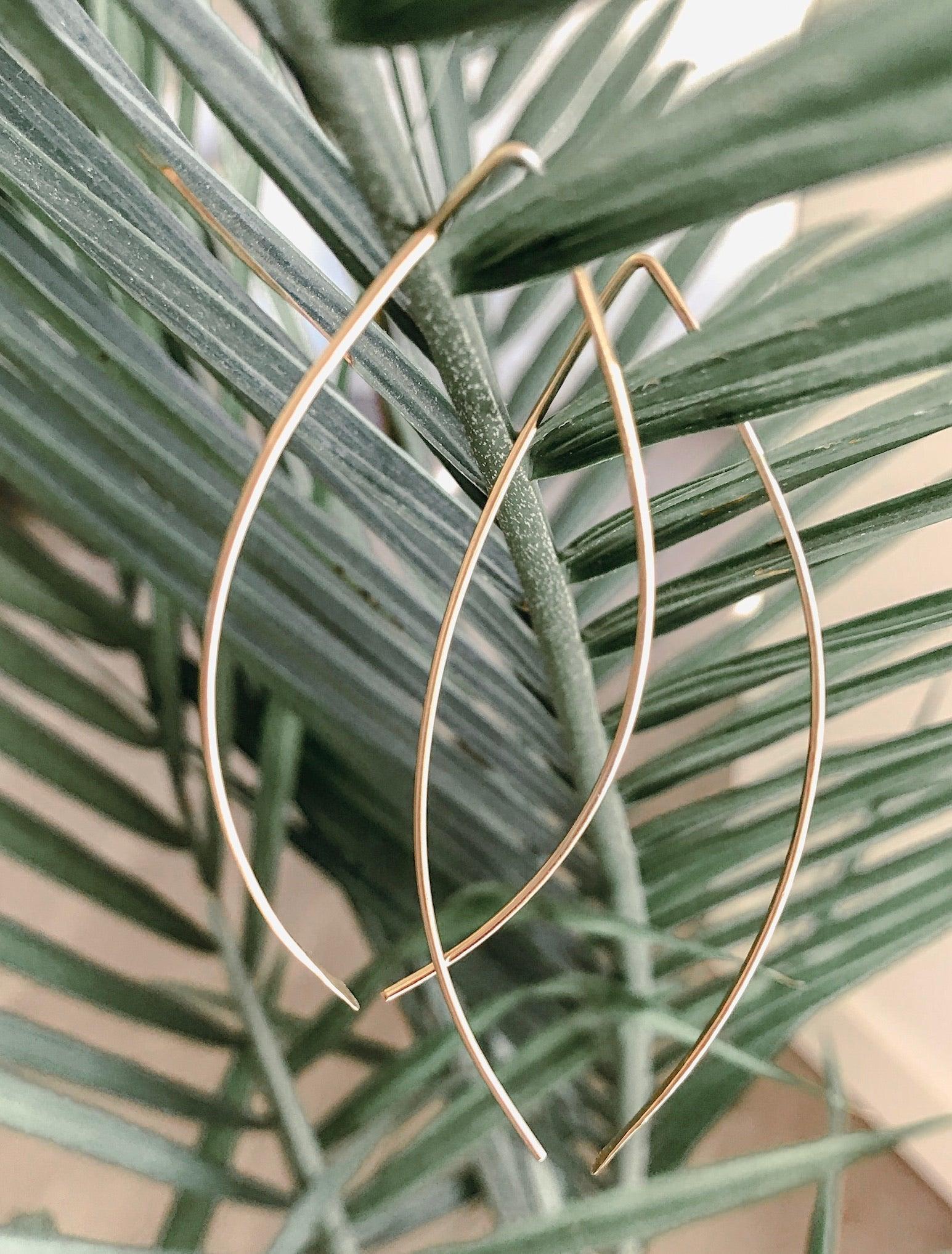 Arc Slide Thru Earrings - Nashelle