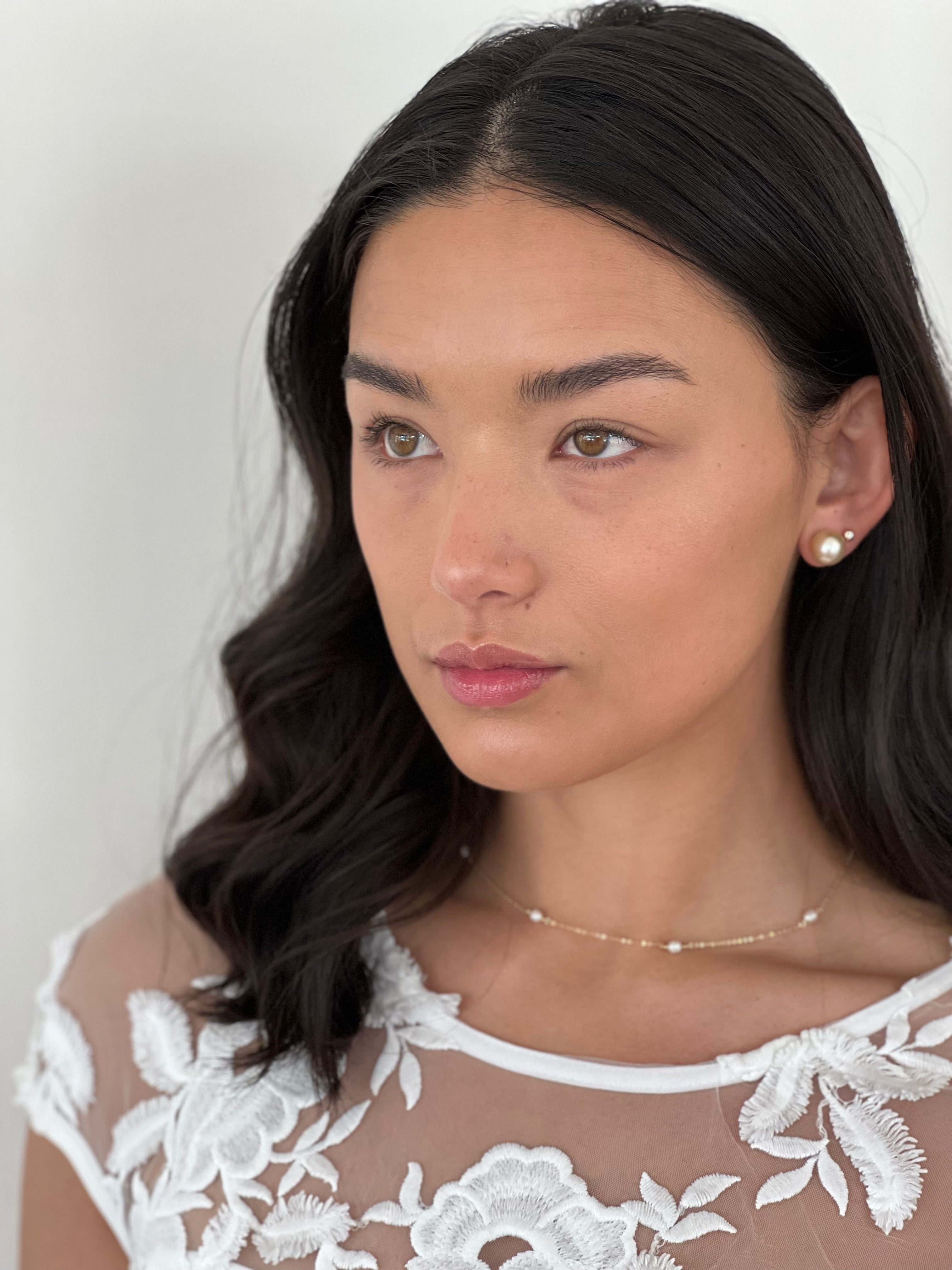 Champagne South Sea Pearl Studs - Nashelle