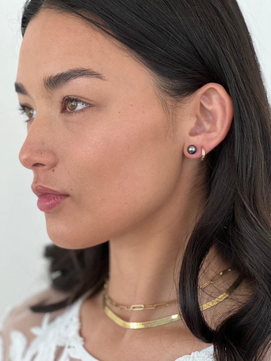 Classic Tahitian Pearl Studs - Nashelle